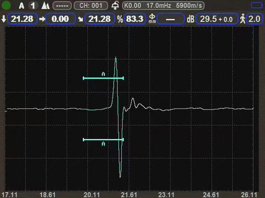 IP67 Υπερήχθης Διάμετρος Μονάχου 0.001mm Ανώτατη ανάλυση B Scan Μεγάλο εύρος 15000 mm