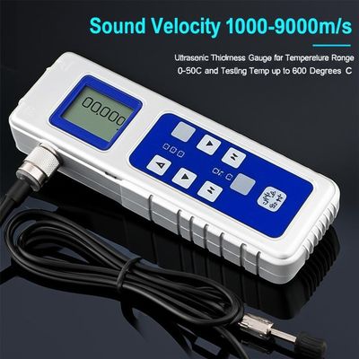 Υπερηχητικό μετρητή πάχους με εύρος θερμοκρασίας 0-50C, Εύρος μέτρησης 0.75mm έως 300mm και Βάθος δοκιμής 120mm